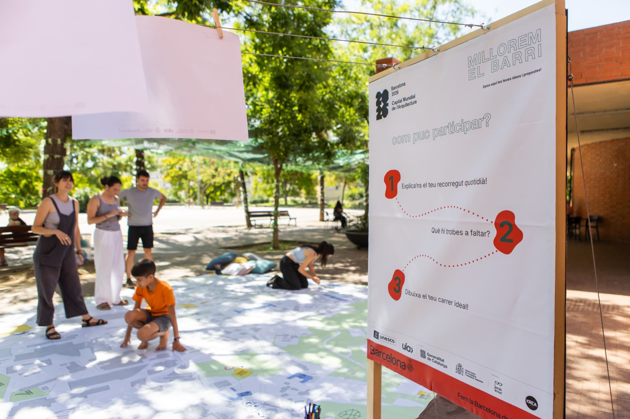 Actividad participativa de Mejoramos el barrio en Barcelona
